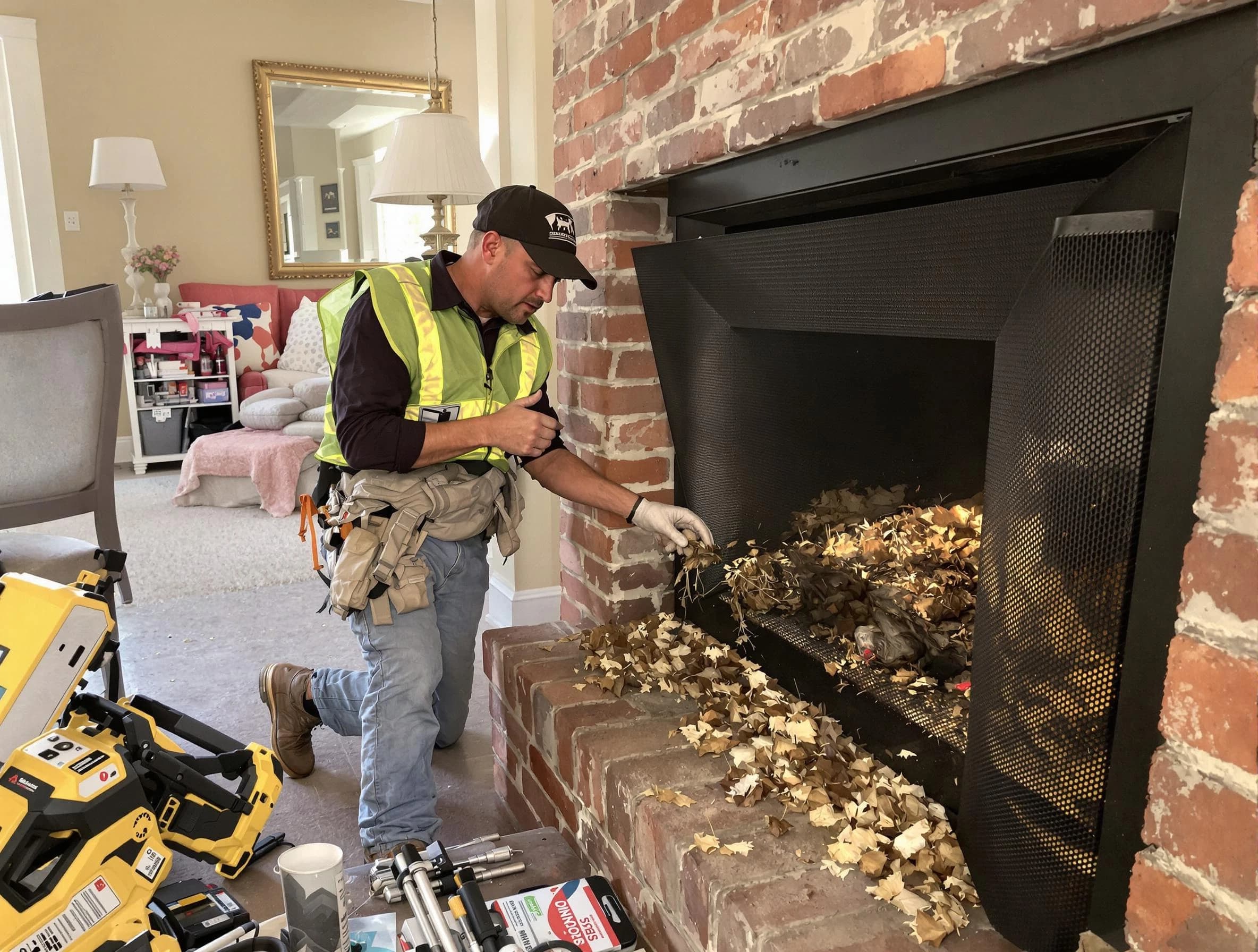 Safe screening installation by Goodlettsville Chimney Sweep in Goodlettsville, TN