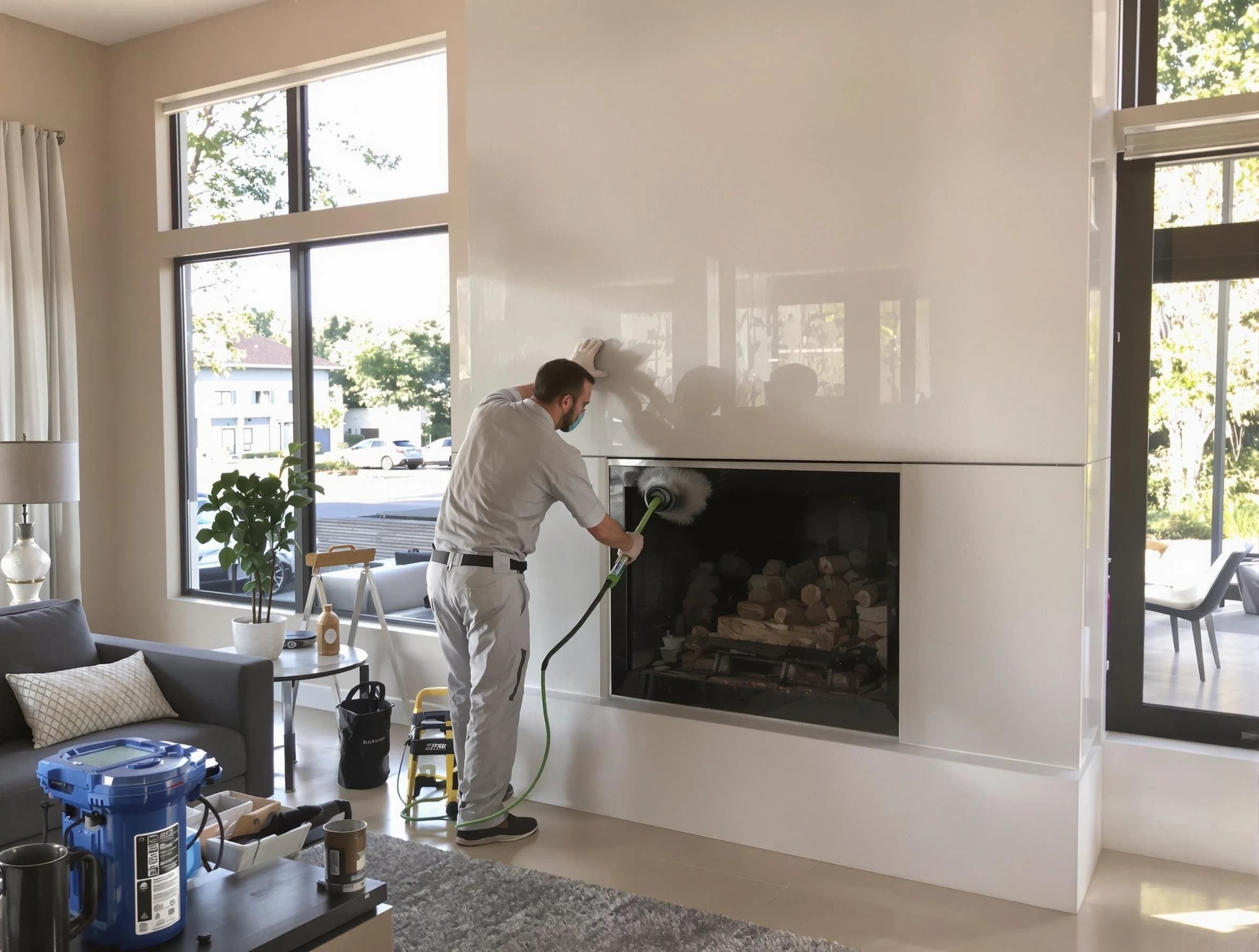 Goodlettsville Chimney Sweep performing thorough soot removal in Goodlettsville, TN