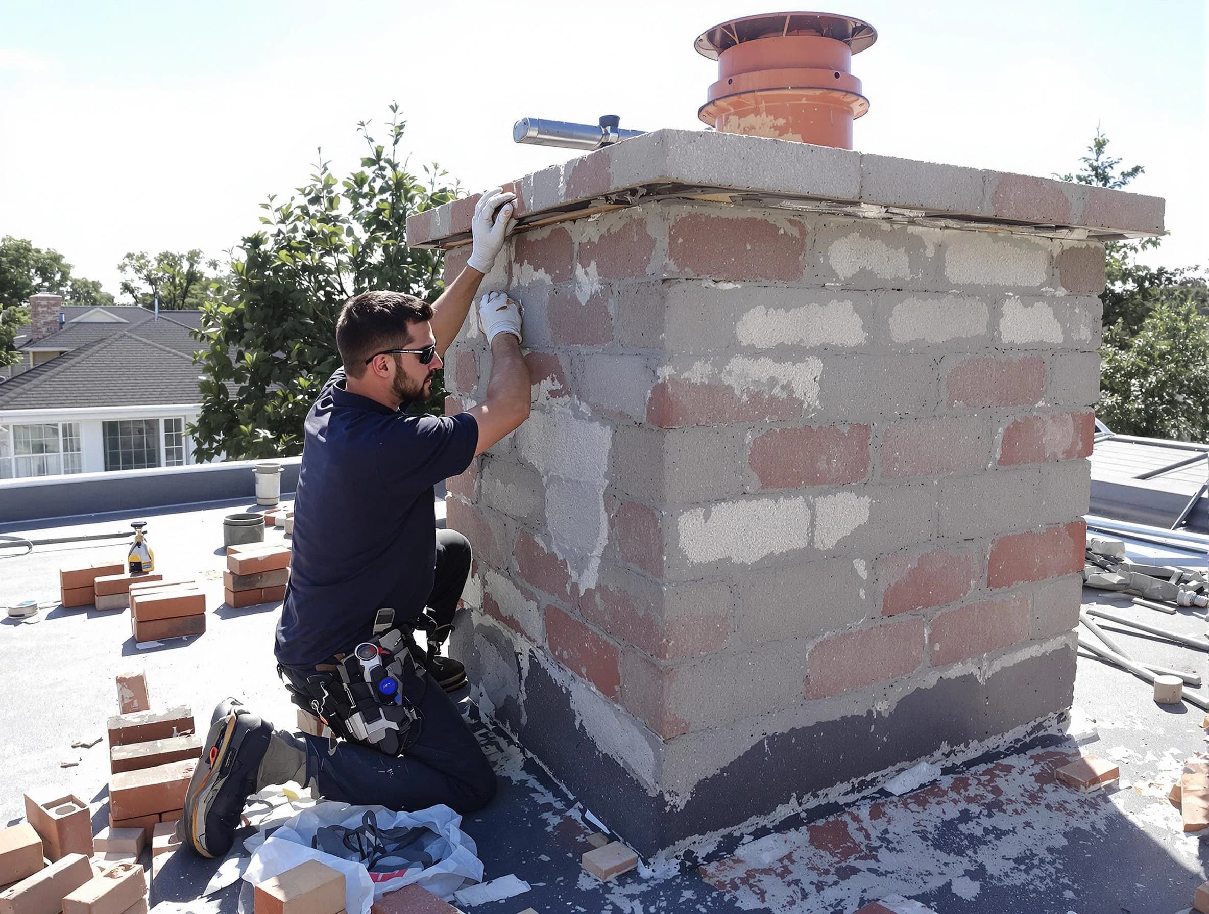 Advanced chimney repair process by Goodlettsville Chimney Sweep in Goodlettsville, TN