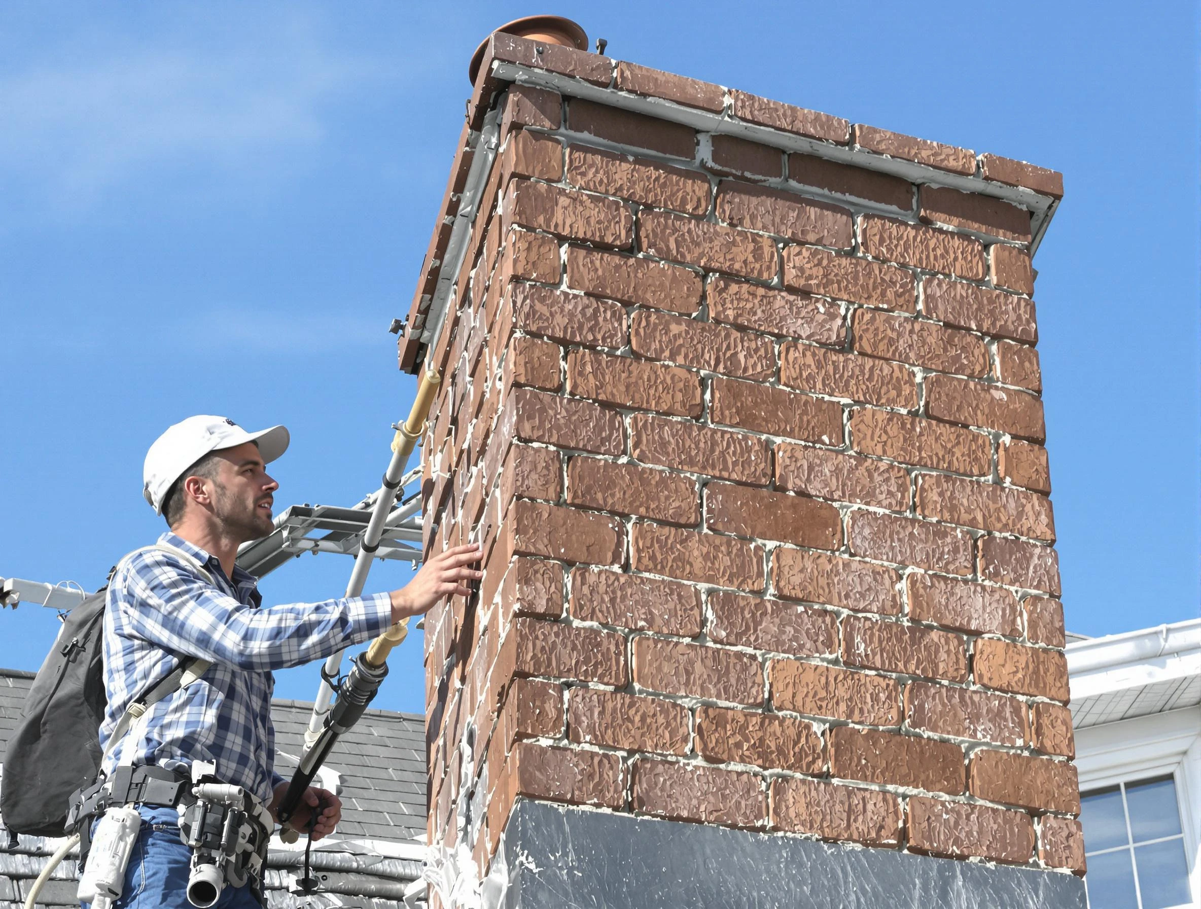 Brickwork for a chimney rebuild by Goodlettsville Chimney Sweep in Goodlettsville, TN