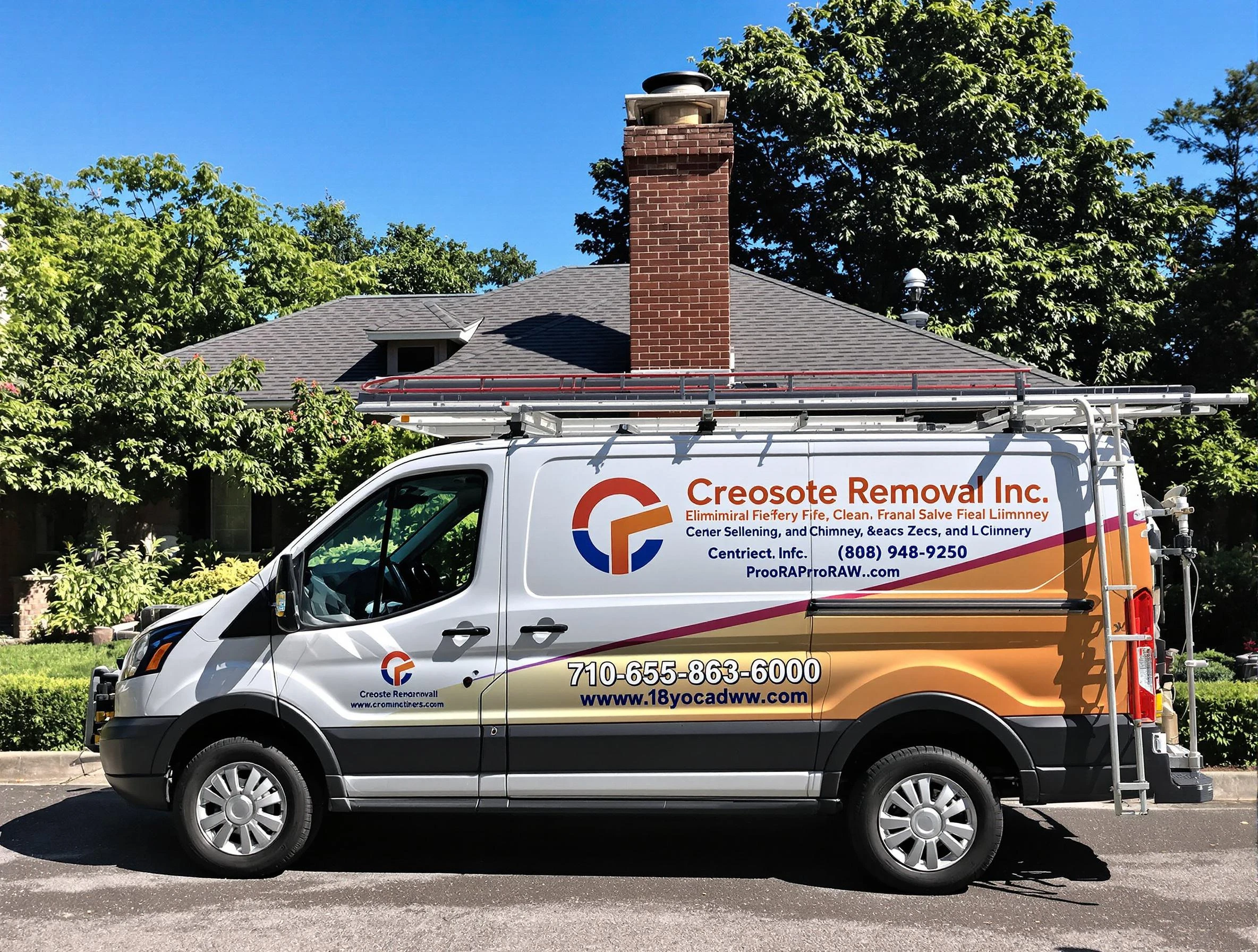 Goodlettsville Chimney Sweep technician removing creosote safely in Goodlettsville, TN